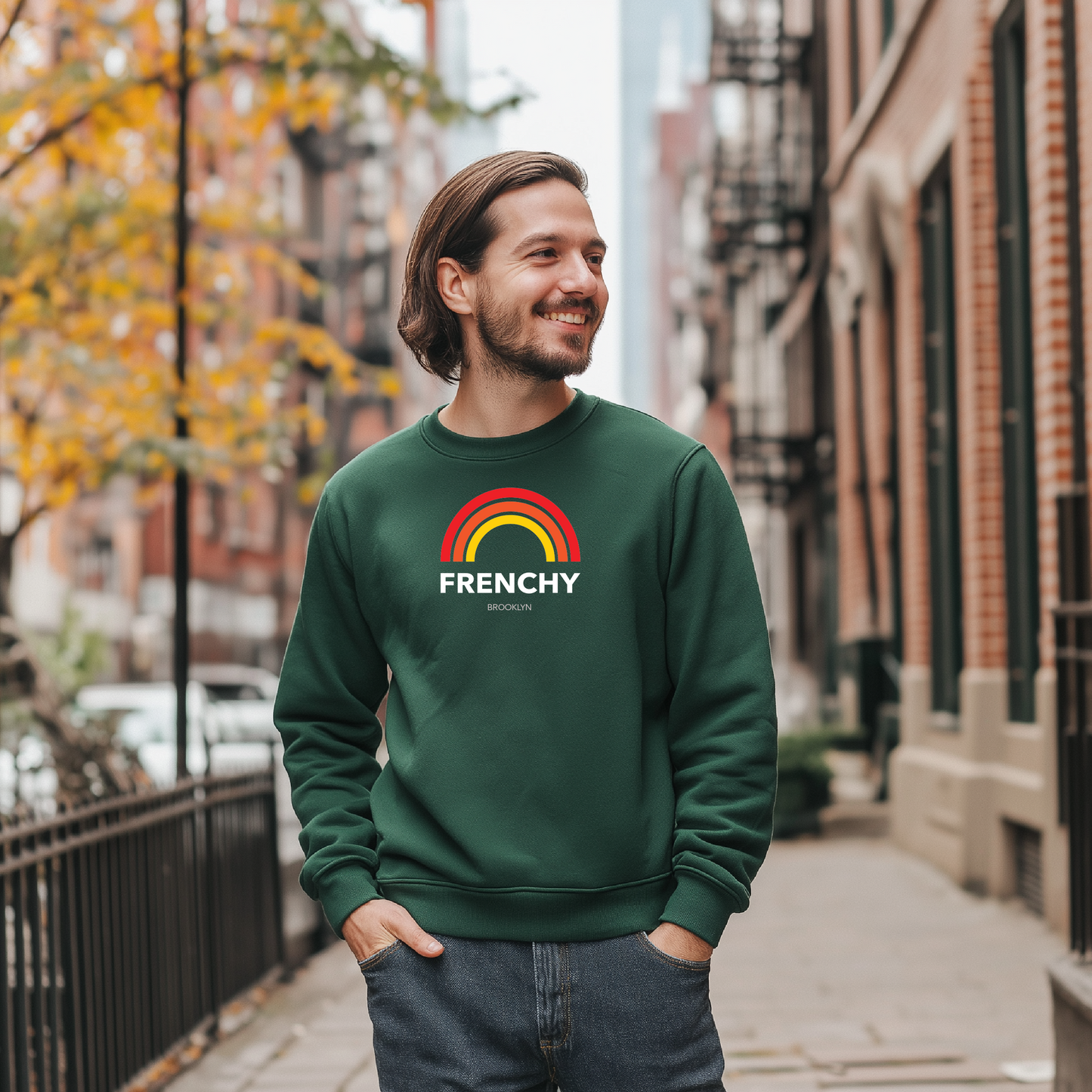 Sweatshirt Brooklyn Frenchy - Forrest Green