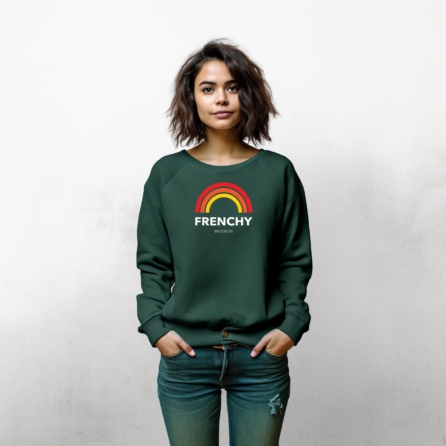 Sweatshirt Brooklyn Frenchy - Forrest Green