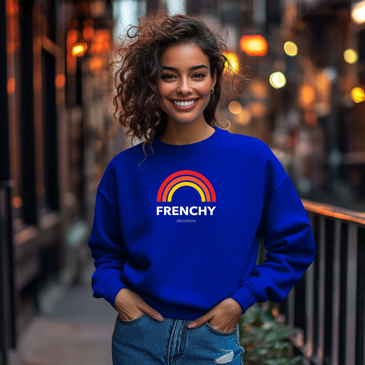 Sweatshirt Brooklyn Frenchy - Royal Blue