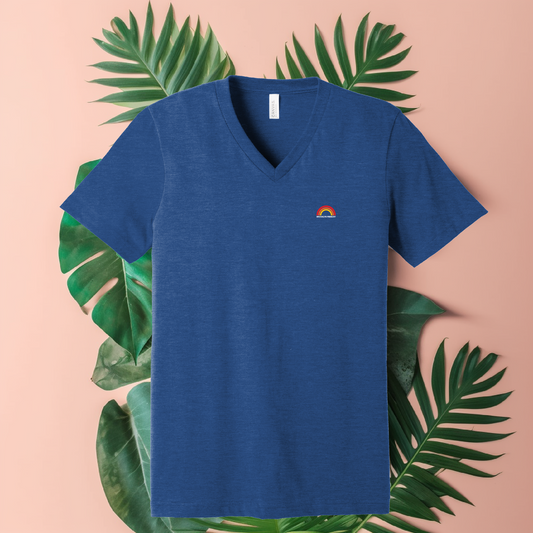 T-Shirt - B.F Basics V-Neck Royal Blue