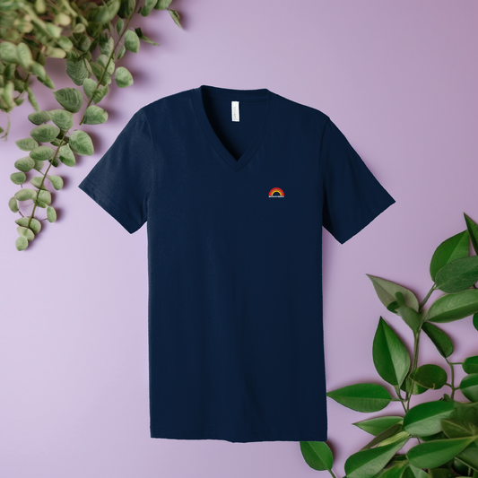 T-Shirt - B.F Basics V-Neck Navy